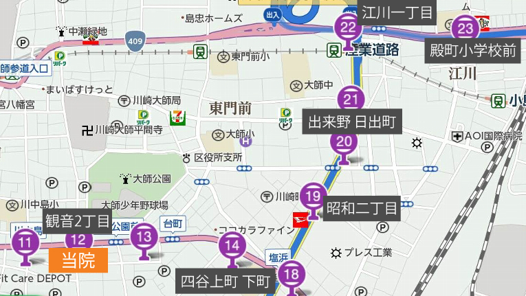 東のバス停